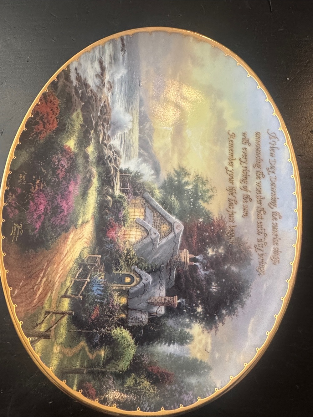 Thomas Kinkade limited edition - “New Day Dawning” - Plate No. 3143 A